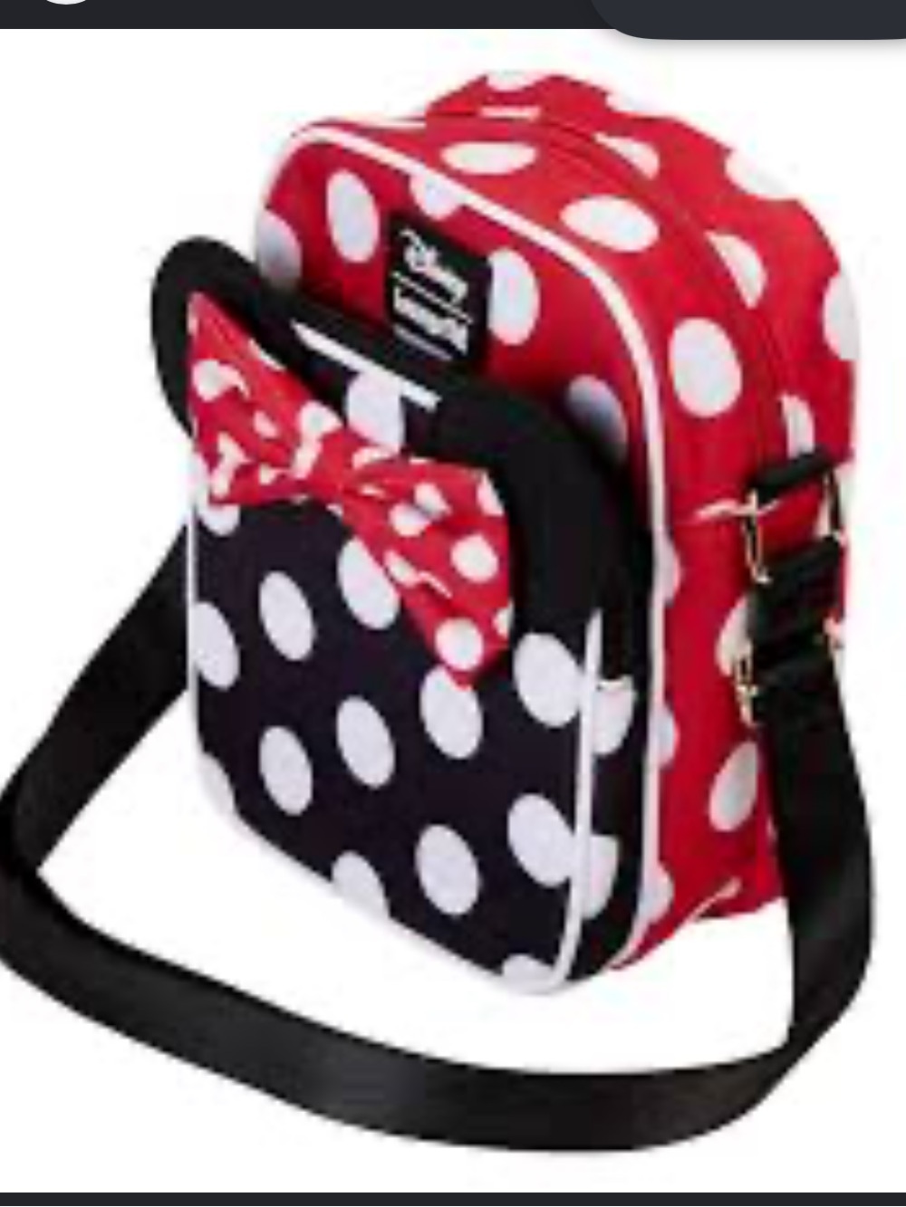 LOUNGEFLY Disney Minnie Rocks The Dots Passport Crossbody bag
